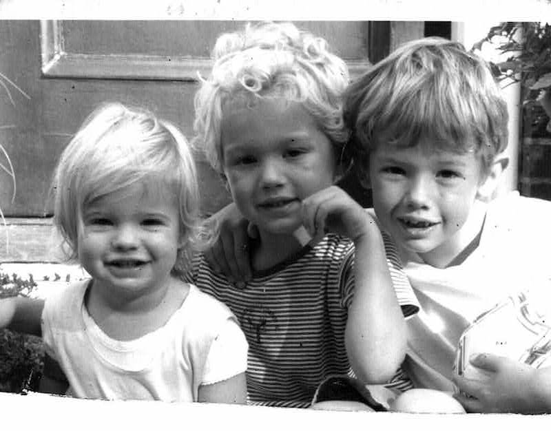 Angela van der Meulen’s children: Carmela, Gabe and Nico, 2003