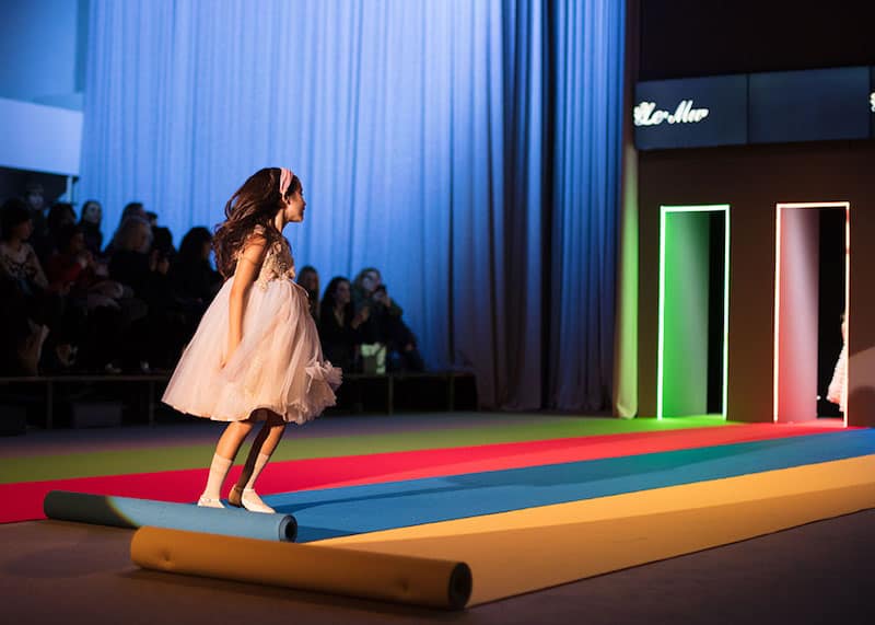 kid's fashion AW18 - Le Mu at KidzFizz Colour Carpet runway show at Pitti Bimbo 86