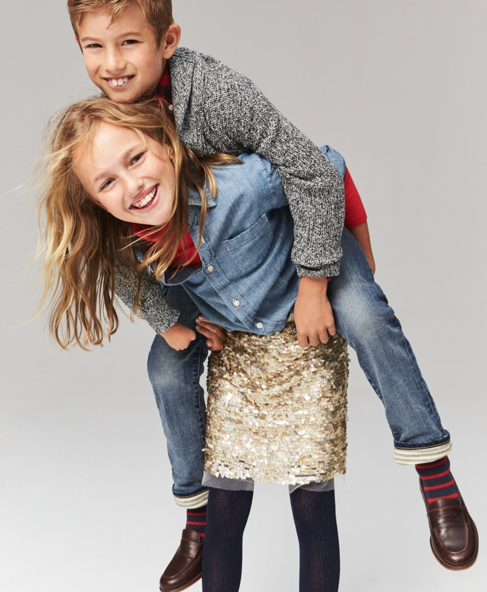 Child model Carly Connors with her brother Jackson