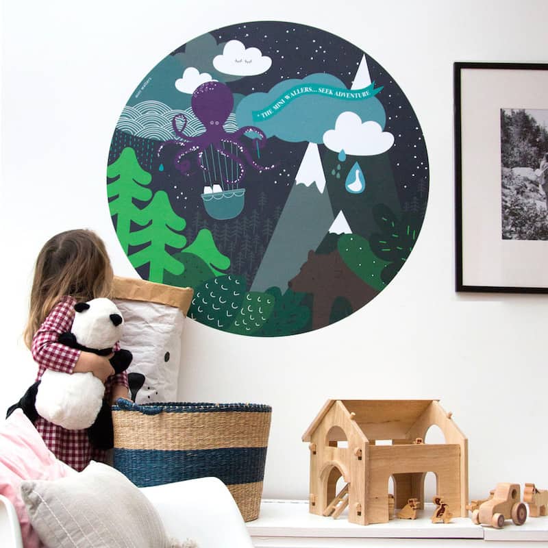 Mini wallers wall decals for children
