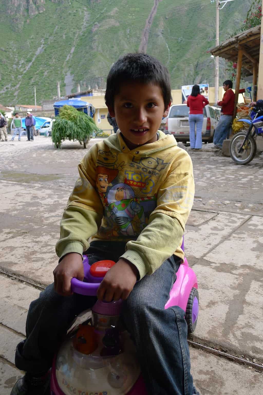 child in Peru