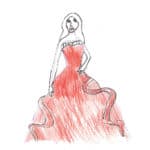 Childs drawing of Barbie